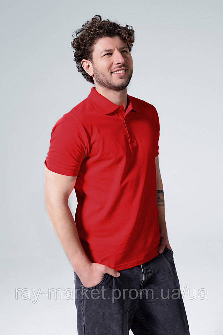 Поло класичне Stedman Lux Polo чоловіче червоне (ST9060-SRE) XXL Київ - фото 4