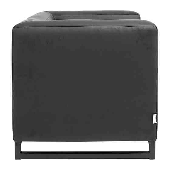 Крісло Richman Space на металокаркасі 76 x 90 x 76H см Натуральна Шкіра Lux Чорний Київ