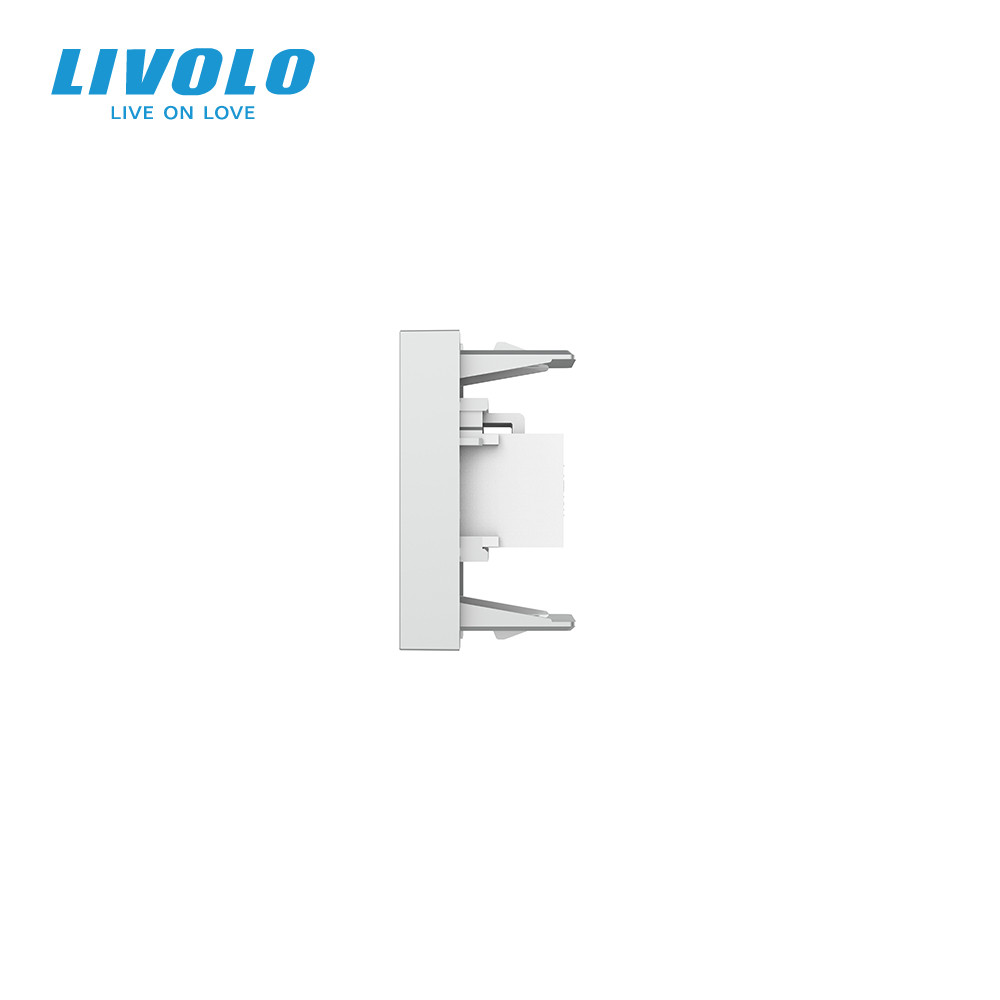 LIVOLO HDMI розетка LIVOLO 1.4, сіра, модуль 0.5 поста, для телевізора / ПК (VL-FCHD-1IP) Коломия - фото 3