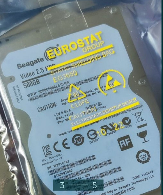 Жёсткий Диск: Seagate ST500VT000 HDD 2.5 500Gb. Киев - изображение 3