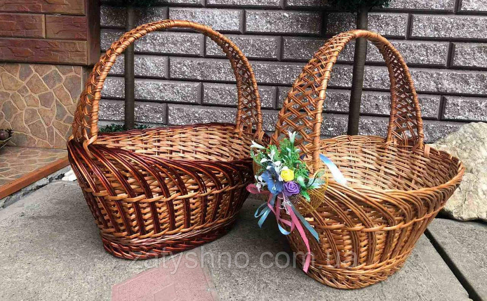 Корзина пасхальная из лозы плетеная (1 шт) Киев - изображение 3