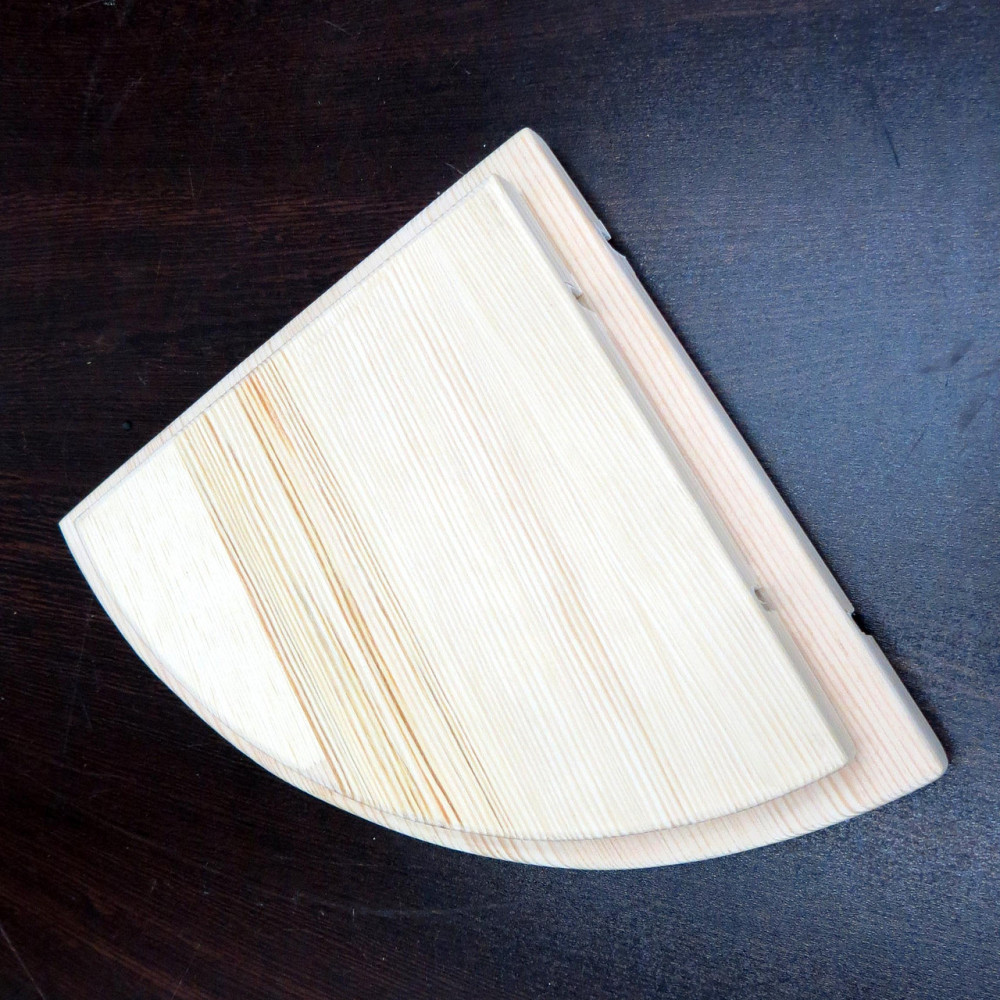 Угловая настенная полка 