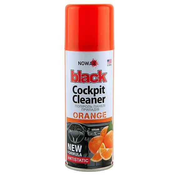 Поліроль для панелі приладів Nowax Cockpit Cleaner Spray Апельсин, 200мл Киев
