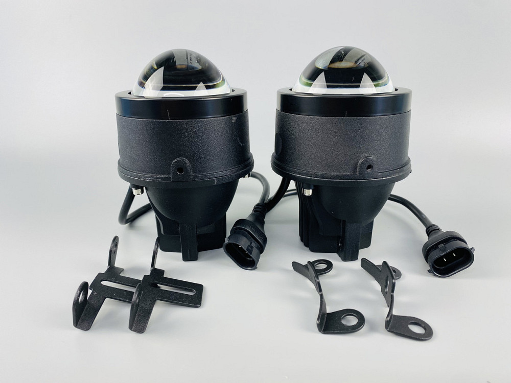 Автомобільні світлодіодні фари Протитумані фари біле світло 6000K, фари-лінзи автомобільні Мукачево - фото 3