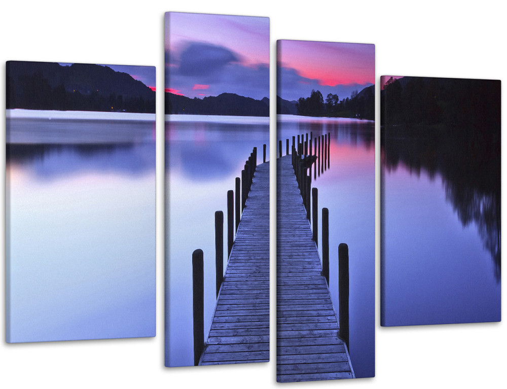 Модульна картина Світанок Міст Art-61_4 Київ - фото 1