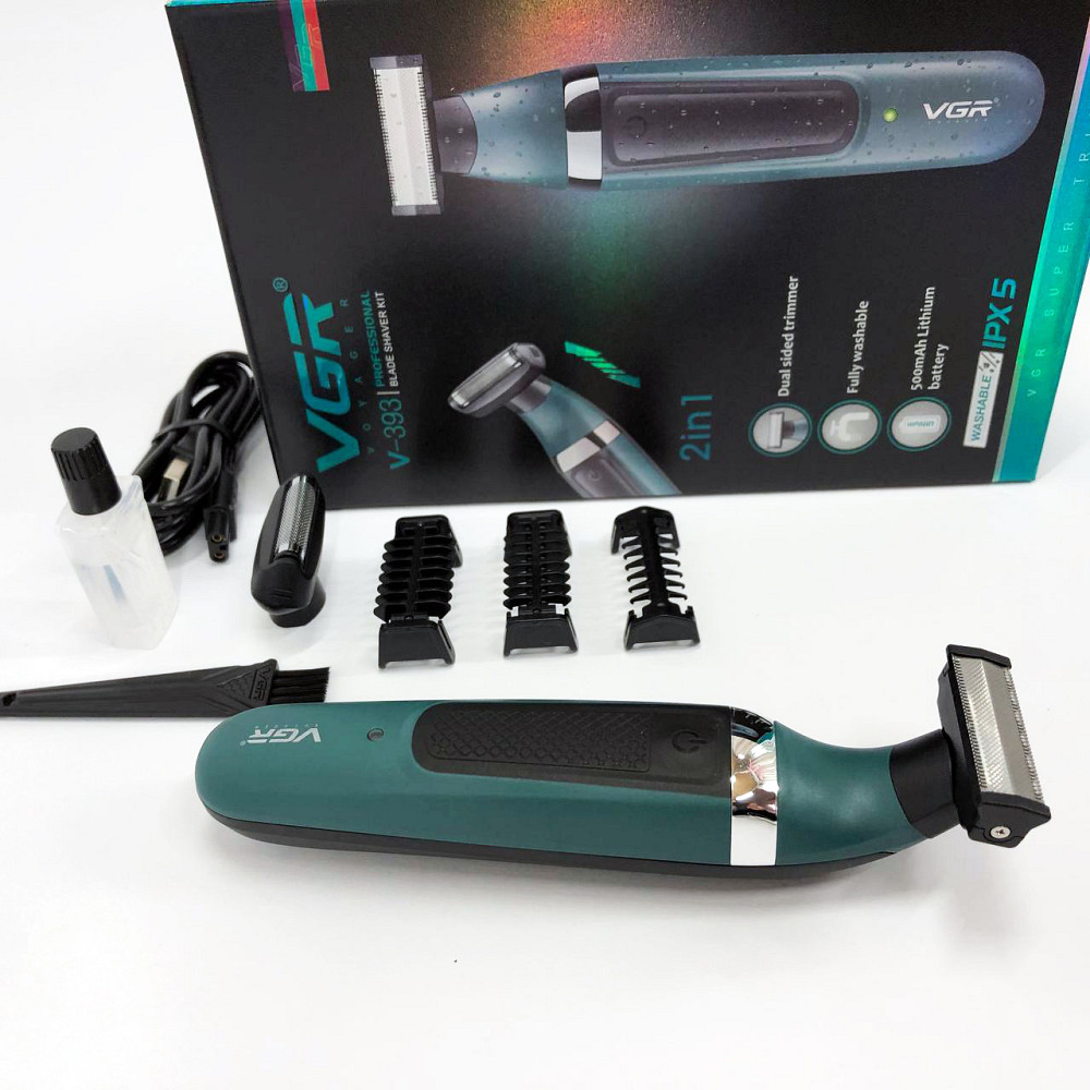 Хороший тример для бороди VGR, Машинки для стрижки вусів і бороди, Професійна електробритва FO-18 Львів - фото 13