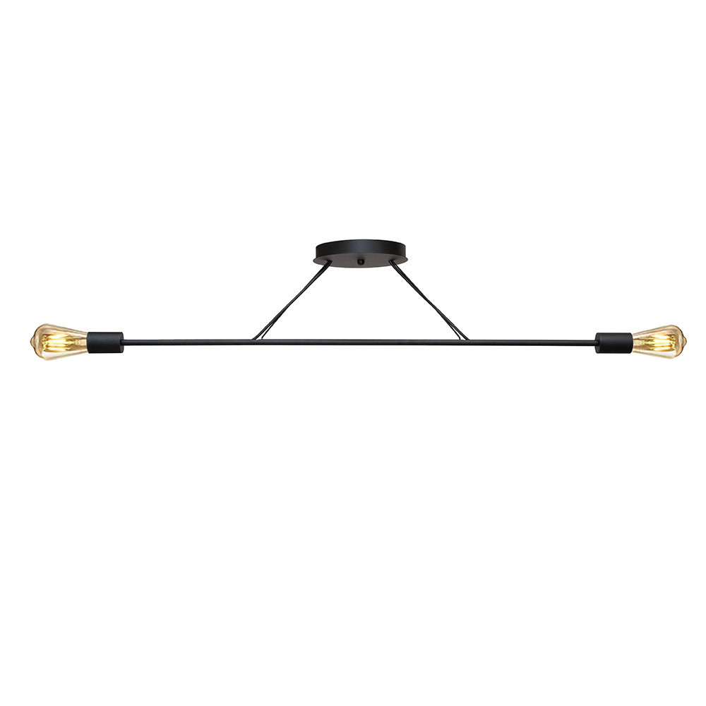 Люстра подвесная MSK Electric Asket на две лампы Е27 NL 10320-2 BK черная Одесса - изображение 1