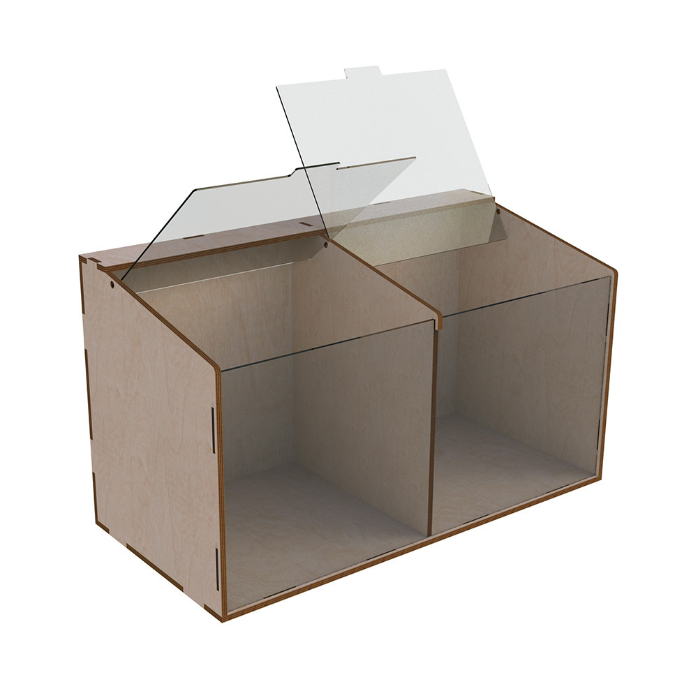 Диспенсер EKOSTAR для конфет, снеков, орехов, крупы на 2 ячейки Киев - изображение 4