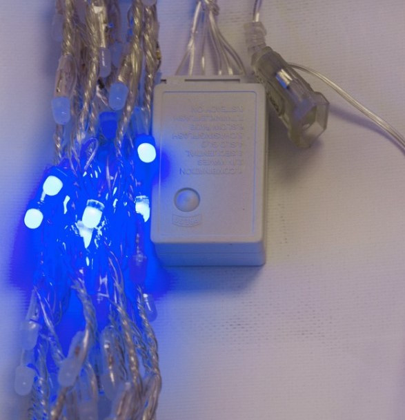 Велика неонова Гірлянда Водоспад Синя Світлодіодна LED Штора 3 х 2 метри Силіконова - 320 Дніпро - фото 6