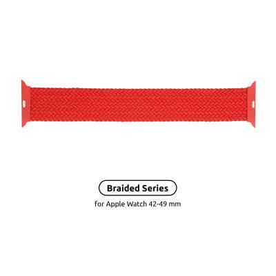 Ремешок для смарт-часов Armorstandart Braided Solo Loop для Apple Watch 49/46/45/44/42 (Series 1-3) Red Size 10 (172 mm) (ARM58083) Винница