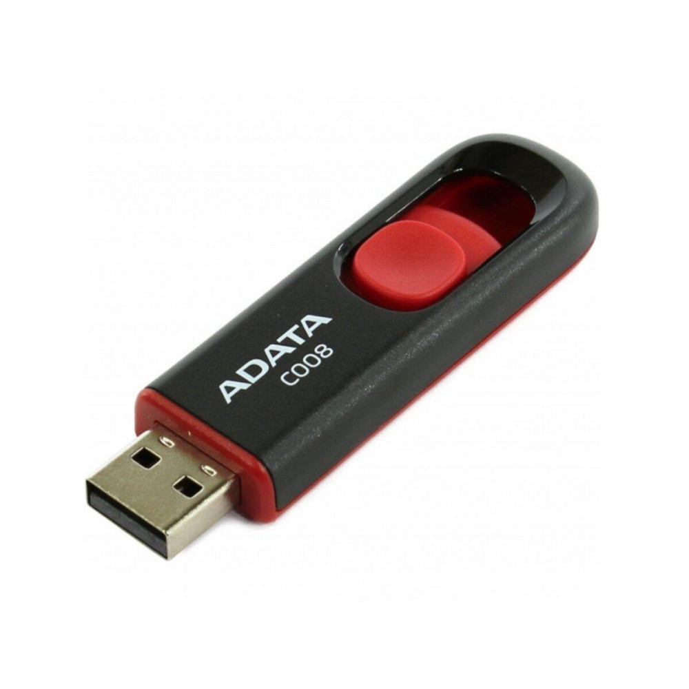 Флешка A-DATA USB накопичувач 2.0 C008 16Gb, колір чорний / червоний AC008-16G-RKD Одеса - фото 4