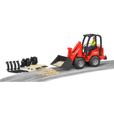 Спецтехника Bruder Мини-погрузчик Schaffer Compact 2630 с фигуркой и аксессуарами (02191) Винница - изображение 5