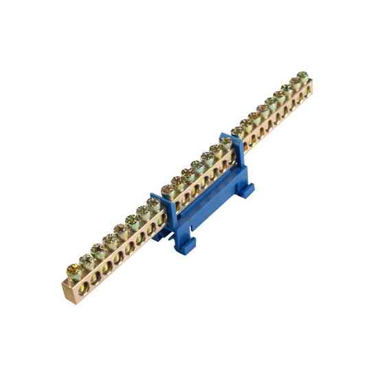 Шина нулевая, 24 отверстия, DIN рейка Днепр