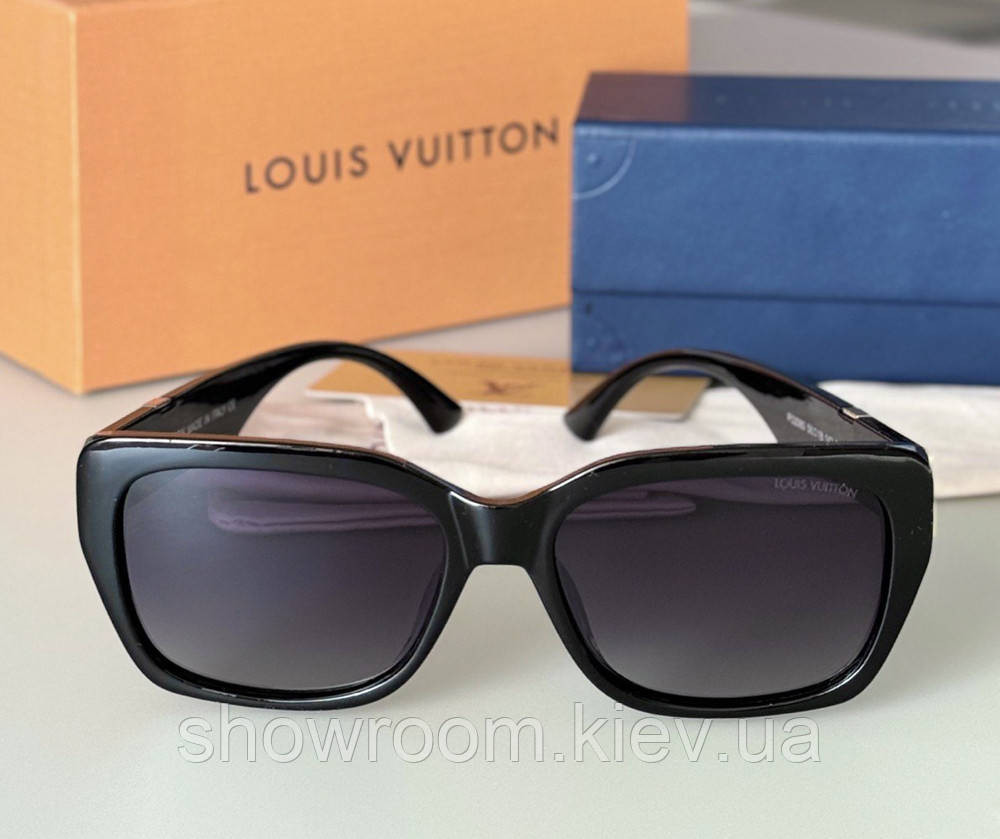 Женские брендовые очки с поляризацией (80320) black Киев - изображение 2