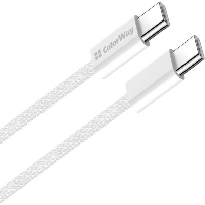 Дата кабель USB-C to USB-C 1.0m 60W 3.0А grey ColorWay (CW-CBPDCC061-GR) Винница - изображение 8