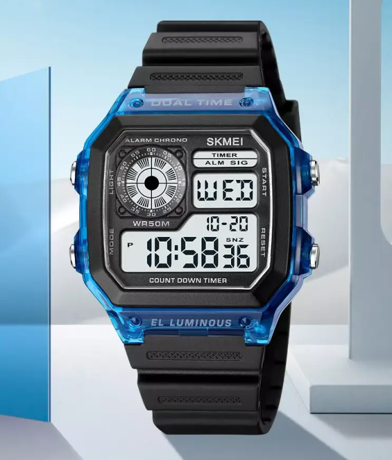 Мужские наручные спортивные часы Skmei 1998 (Синий) Винница - изображение 7