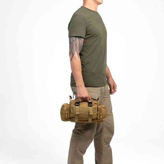 Сумка - подсумок тактическая поясная Tactical военная, сумка нагрудная с ремнем на плечо 5 литров кордура SY-82 Львов