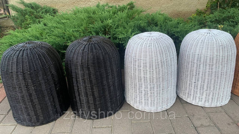 Люстра із лози плетена, біла Київ - фото 6