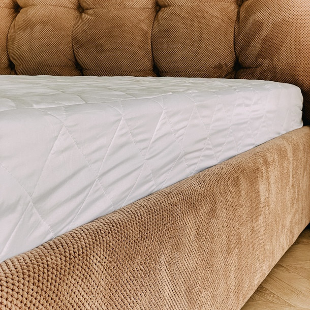 Водонепроникний наматрацник з бортами «Lelit», Мікрофібра,Білий, 140/200/20. Київ - фото 3