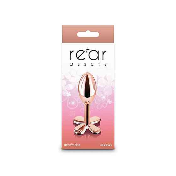 Анальна пробка NS Novelties Rear Assets — Clover — Rose Gold Sex Aura Київ