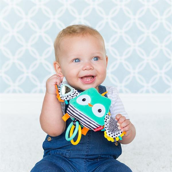 М'яка іграшка-підвіска Infantino Сова з вібрацією (216320I) Харків - фото 5