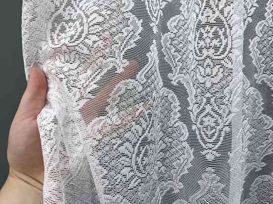 Короткий тюль VR-Textil 2088т Жакард Білий 300х200 см (42-1329) Київ
