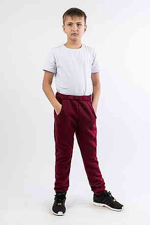 Дитячі теплі штани унісекс, бордовийр. 110 топ Крохатушка одяг Київ