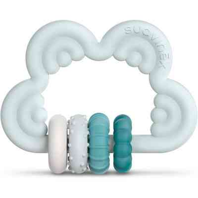 Прорізувач Suavinex силіконовий з бряскальцем/блакитний (401441) Вінниця