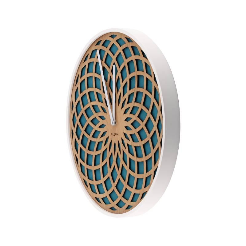 Часы настенные NeXtime Sun Small Turquoise (диаметр 35см) Бирюзовый Киев - изображение 2