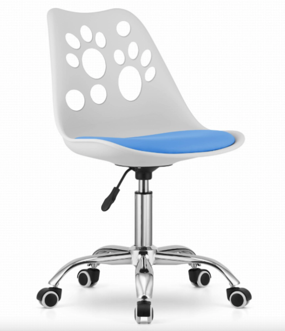 Офісне крісло Leobert Print біло-блакитний Киев - изображение 1