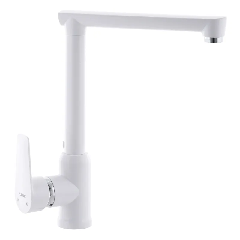 Смеситель для кухни Plamix Mario-017 White (без подводки) (PM0557) Киев - изображение 1