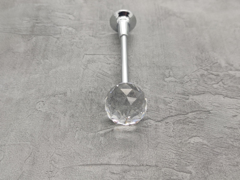 Підхват для штор Orvit Балло-кристал 120 х 30 мм Хром (00-00001155) Львов - изображение 2