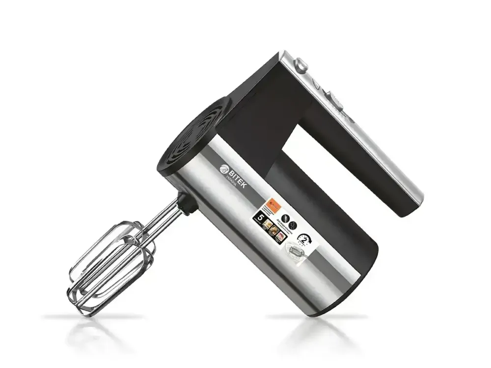 Кухонный миксер BITEK BT-6629A, 5 скоростей, 240Вт, 4 насадки венчики и крюки, универсальное назначение Одесса - изображение 6