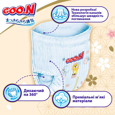 Підгузки GOO.N Premium Soft 7-12 кг Розмір 3 M 50 шт (F1010101-156) Вінниця - фото 2