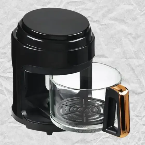 Hengda Черная Аэрофритюрница безмасляная сенсорная на 6л Gold Diamond 3200Вт Коломыя