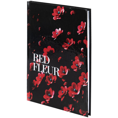 Книга записная Axent Red fleur А5, 96 листов, клетка, твердая обложка (8459-3-A) Винница - изображение 2