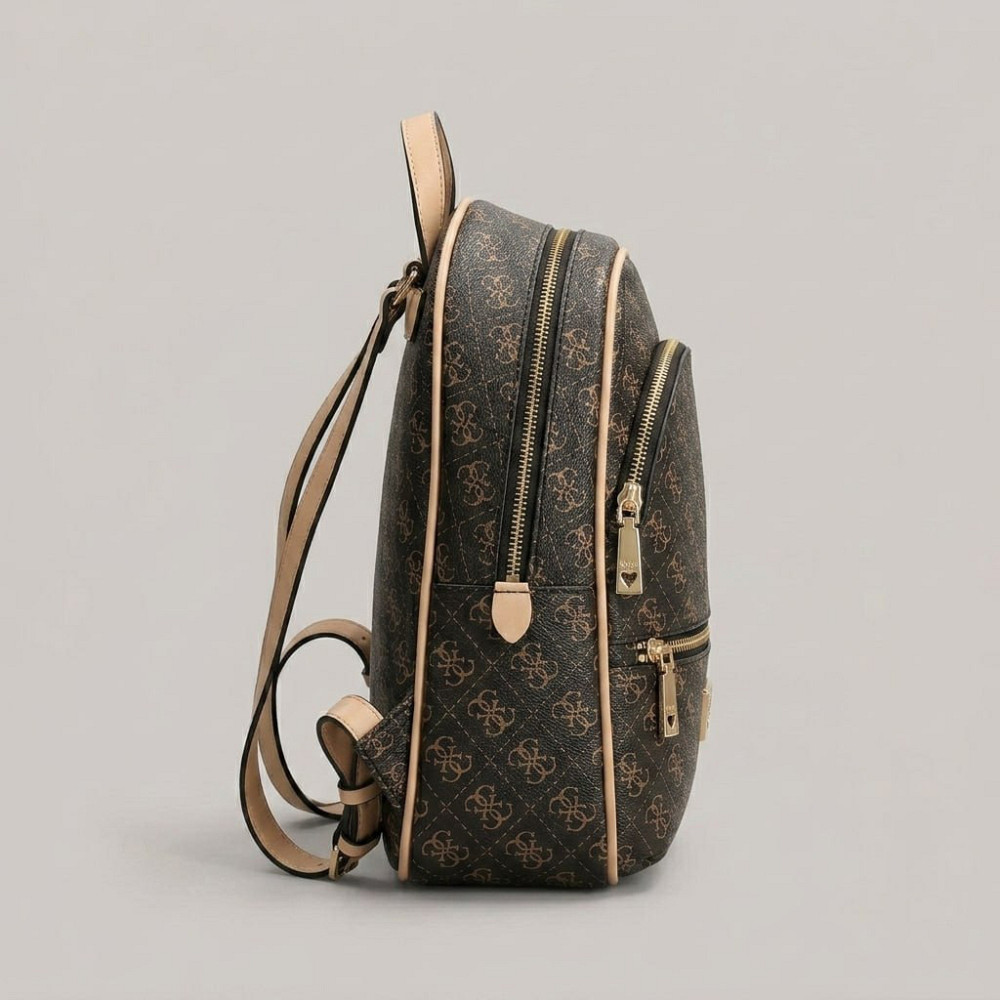 Жіночий брендовий рюкзак Guess (9533) коричневий Київ - фото 3
