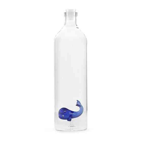 Бутылка Balvi Blue Whale (30 x 8.5 см) из боросиликатного стекла Киев