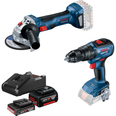 Набор электроинструментов Neo Tools 18V GWS180-LI, GSB 18V-50, 2х4А (0.615.990.M8S) Винница - изображение 1