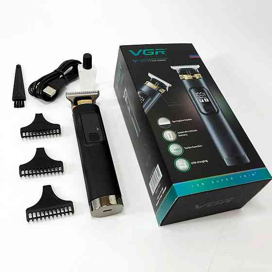 Професійна електрична машинка для стрижки VGR, Тример з регульованою довжиною, Тример бездротовий IQ-47 Київ