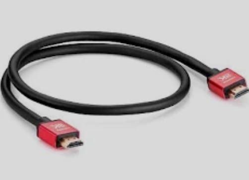 HDMI Кабель, 1м, ver.2.1, Red/Gold Винница - изображение 1