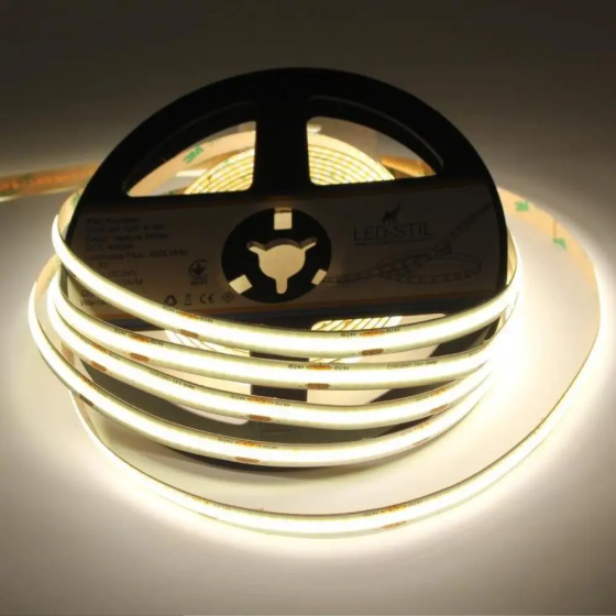 LED-STIL Світлодіодна стрічка LED-STIL 4000K 10 Вт/м COB 320 діодів IP33 24 Вольта 950 Lm нейтр Коломия