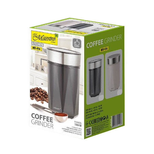 Кавомолка 150W чорний MR-456-BLACK Маестро Житомир - фото 4