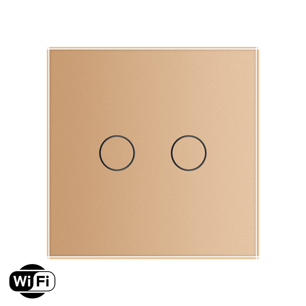 LIVOLO Розумний сенсорний Wi-Fi прохідний/перехресний вимикач 2 сенсора LIVOLO золотий матове с Коломыя - изображение 7