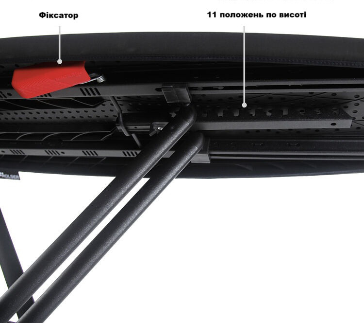 Дошка для прасування Rolser K-Surf Black Tube Plata (K07002-1029) Київ - фото 6