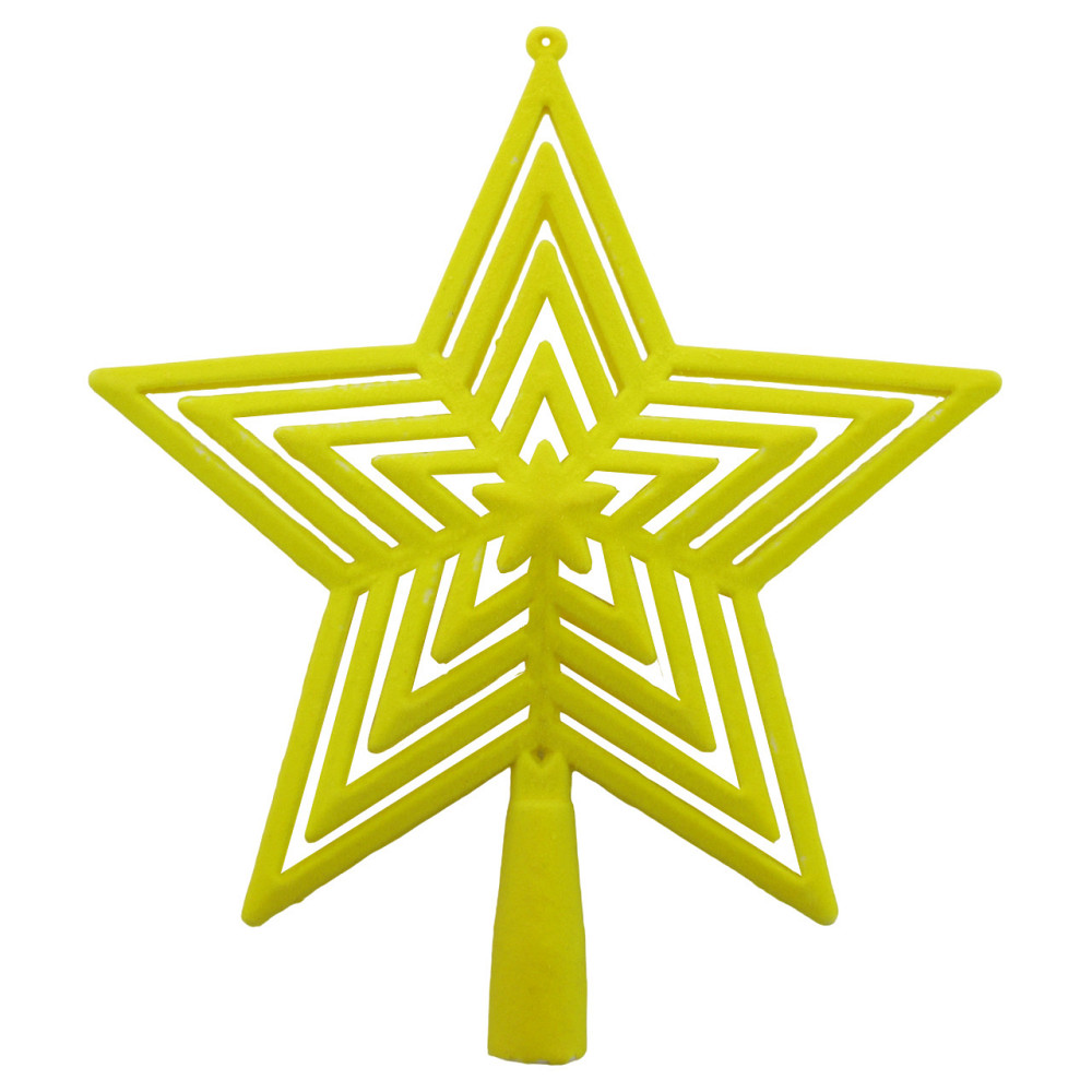 Звезда на ёлку верхушка 23 на 21 см желтый Киев - изображение 1