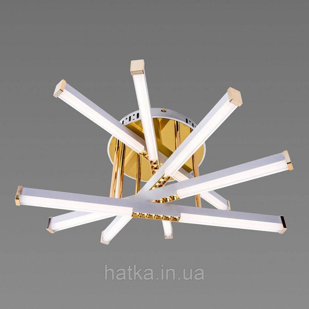 Люстра світлодіодна акрилова Sirius B YH839/5 WT+GD 65W Київ - фото 2