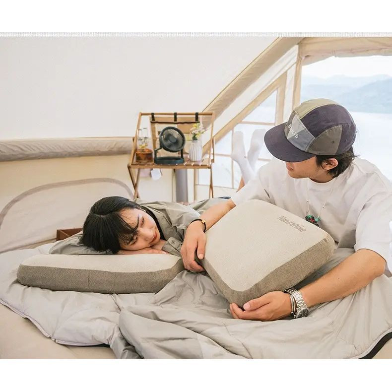 Подушка с памятью прямоугольная Naturehike NH22ZT002,серая Киев - изображение 7