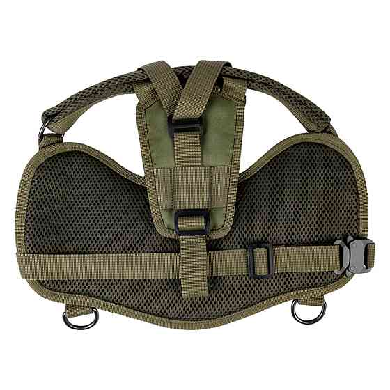 Шлея для службових собак WAUDOG PRO-2, світловідбивна, металевий фастекс, XS, В 35-45 см, хакі Київ