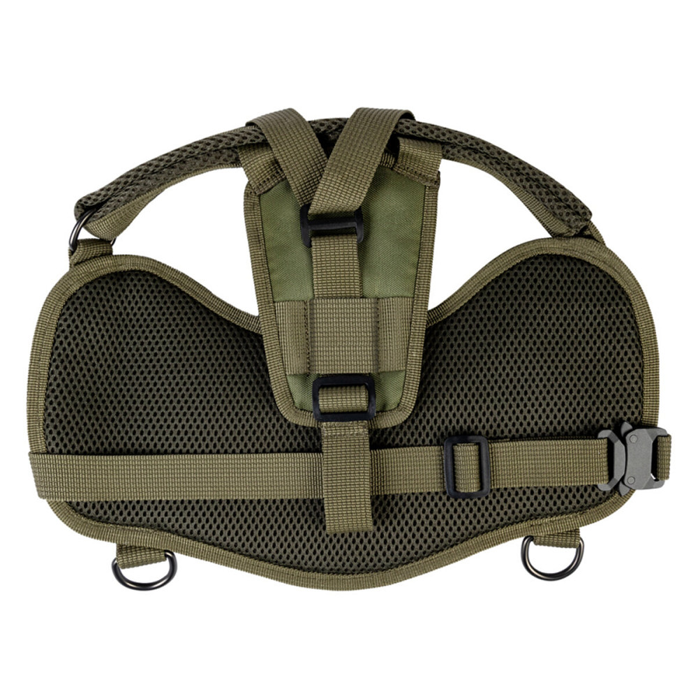 Шлей для служебных собак WAUDOG PRO-2, светоотражающая, металлический фастекс, XS, В 35-45 см, хаки Киев - изображение 4